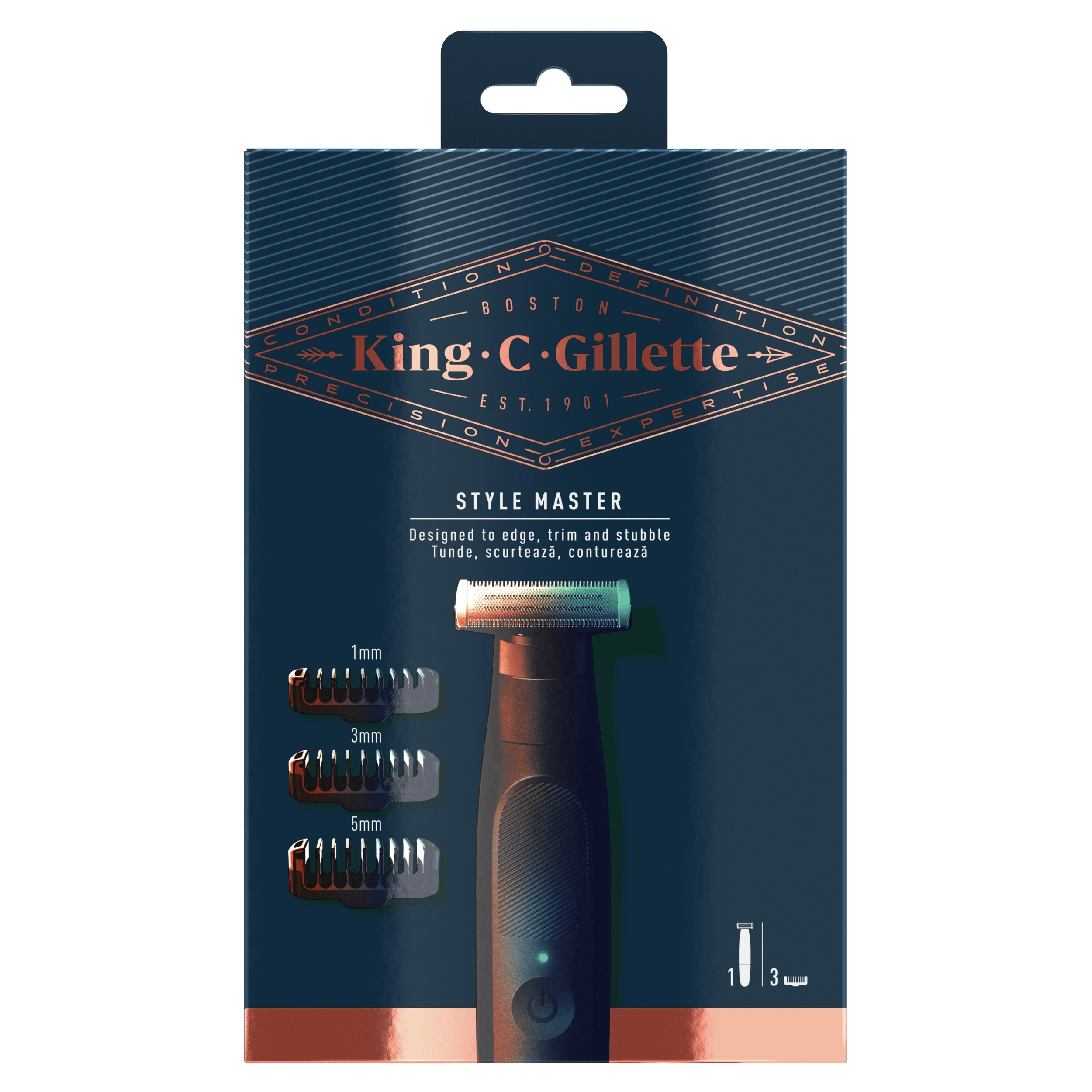 Akumulátorový zastrihávač GILLETTE King C. Style Master